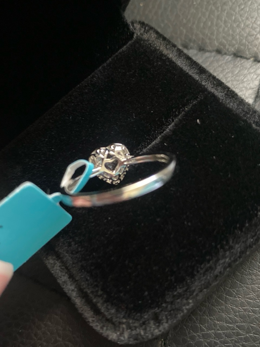 Heart Shaped Morganite Ring Size 7 - Picture 4 of 5